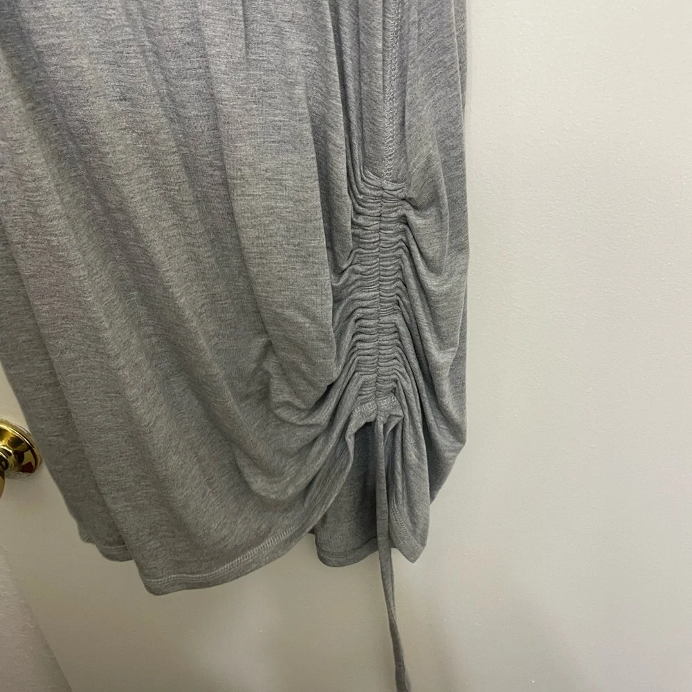 Fitted Rushed Grey Dress - Picture 3 of 3